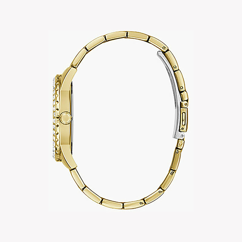 Guess Women's Gold Stainless Steel Watch, Black Dial | Gw0111l2 by i-watch