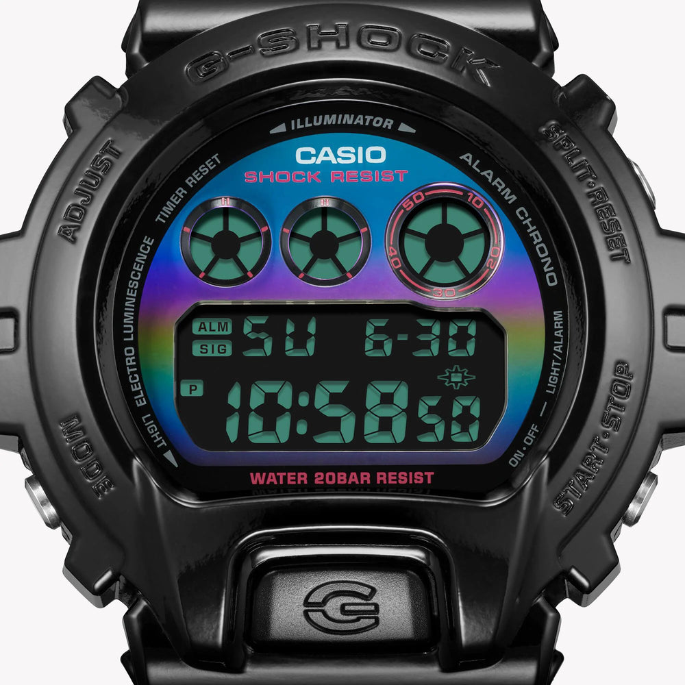 G-Shock Men's Black Resin Watch, Colorful Dial | Dw-6900rgb-1dr by i-watch