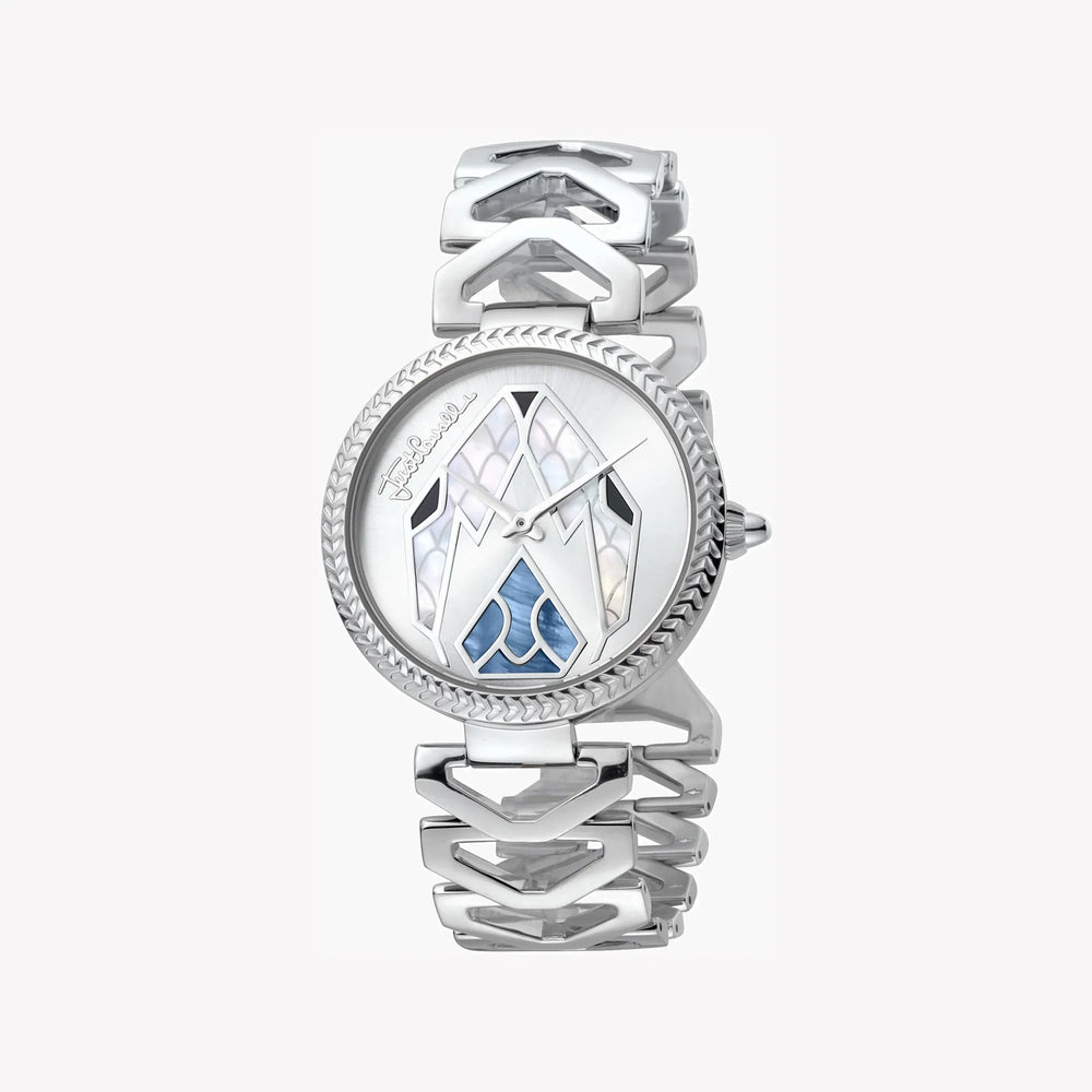 Just Cavalli Women's Silver Watch, Mother Of Pearl Dial | Jc1l045m0055 by i-watch