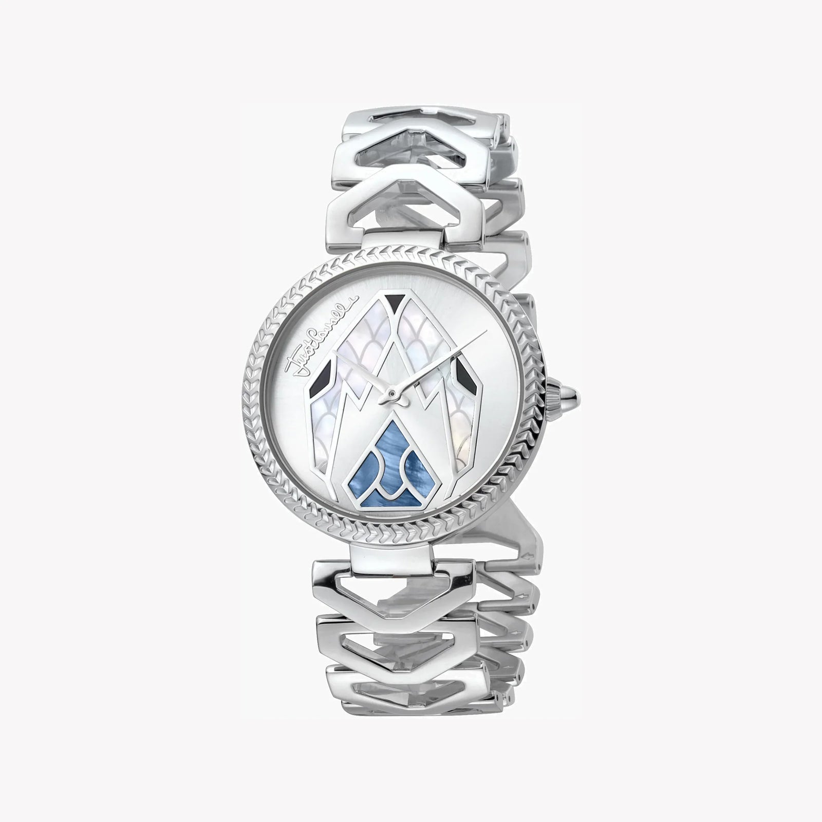 Just Cavalli Women's Silver Watch, Mother Of Pearl Dial | Jc1l045m0055 by i-watch