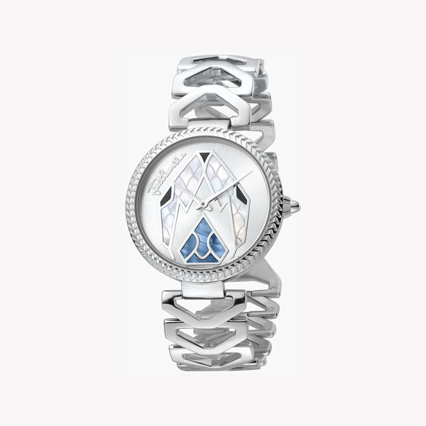 Just Cavalli Women's Silver Watch, Mother Of Pearl Dial | Jc1l045m0055 by i-watch