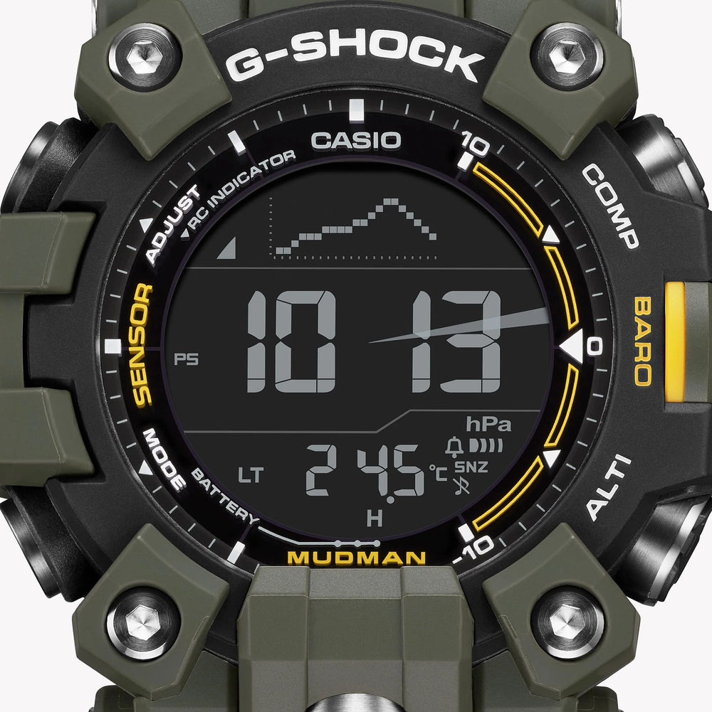 Casio Men's Green Resin Watch, Digital Display | Gw-9500-3er by i-watch
