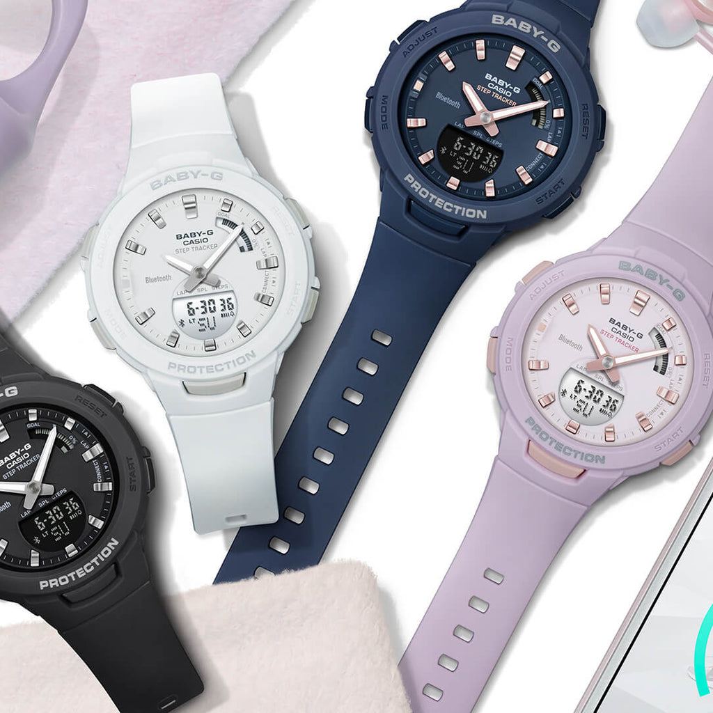 BSA-B100-2ADR BABY-G - MONTRE D'AVENTURE BOLD BLUE pour femmes actives