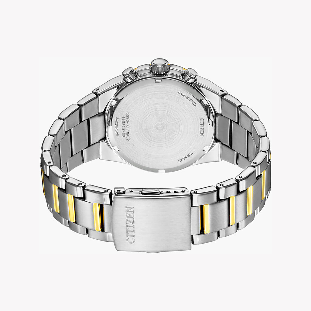 CITIZEN AN8176-52L ELEGANCE CHRONOGRAPH - MEN'S STAINLESS STEEL TIMEPIECE WITH BLUE DIAL-i-Watch-2