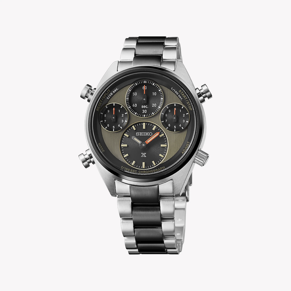 Seiko Prospex Men's Silver & Black Watch, Multicolor Dial | Sfj005p1 by i-watch