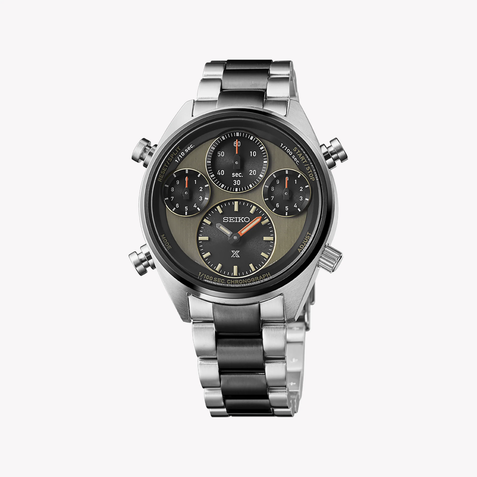 Seiko Prospex Men's Silver & Black Watch, Multicolor Dial | Sfj005p1 by i-watch