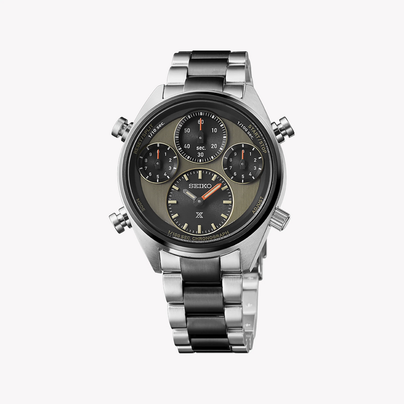 Seiko Prospex Men's Silver & Black Watch, Multicolor Dial | Sfj005p1 by i-watch