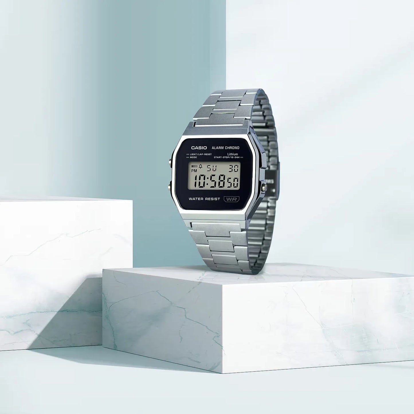 CASIO A158WEA-1EF Montre unisexe analogique avec boîtier de 33 mm