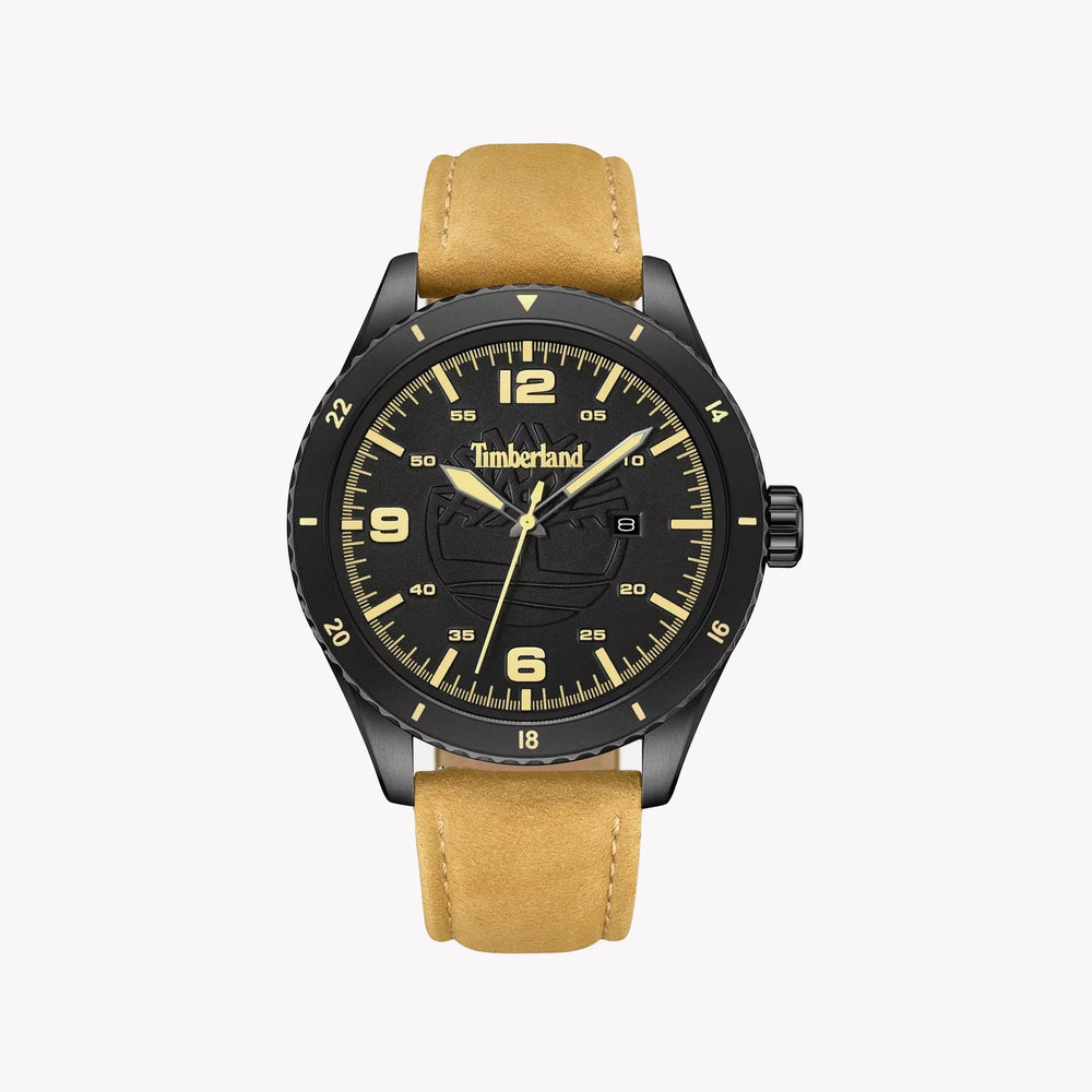 Timberland Men's Black & Brown Watch, Black Dial | Tdwgb0010502 by i-watch