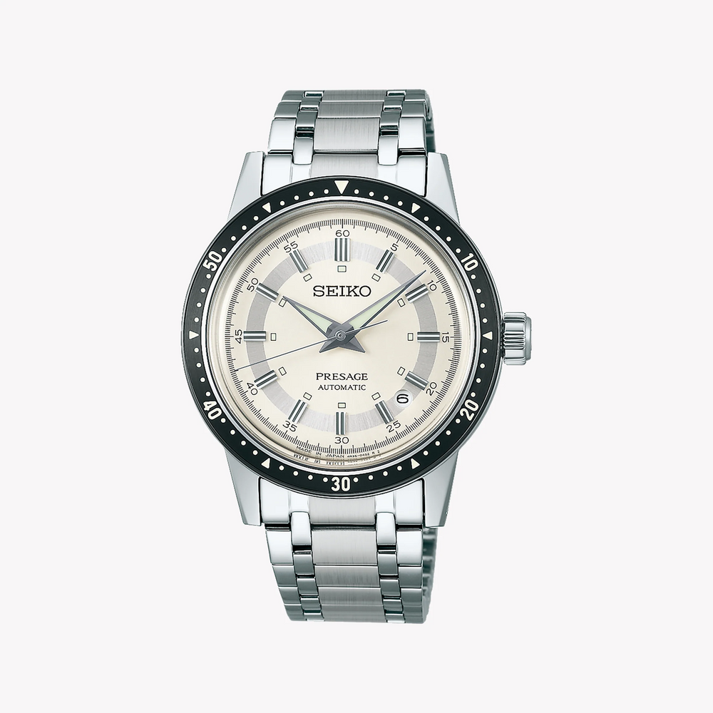 Seiko Presage SRPK61J1 Men's Automatic Watch, 39.5mm, Silver-i-Watch