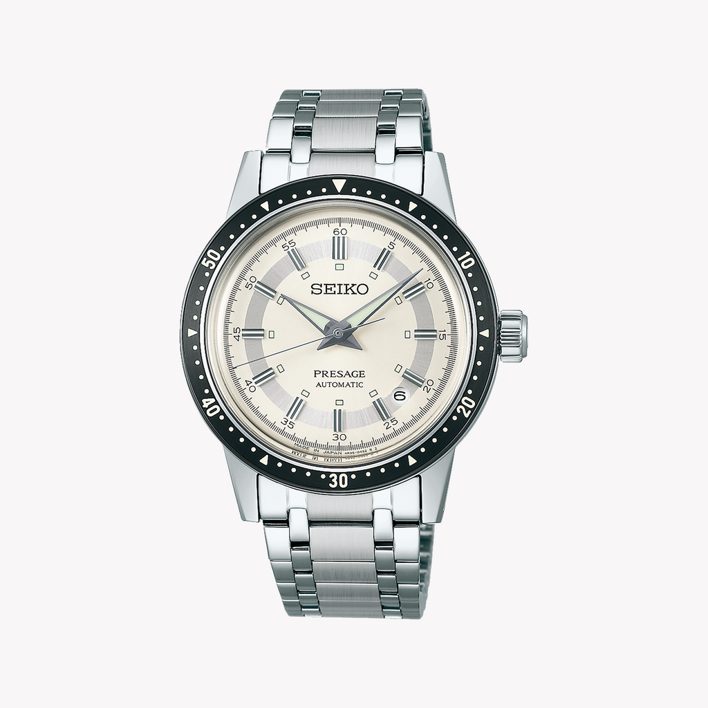 Seiko Presage SRPK61J1 Men's Automatic Watch, 39.5mm, Silver-i-Watch