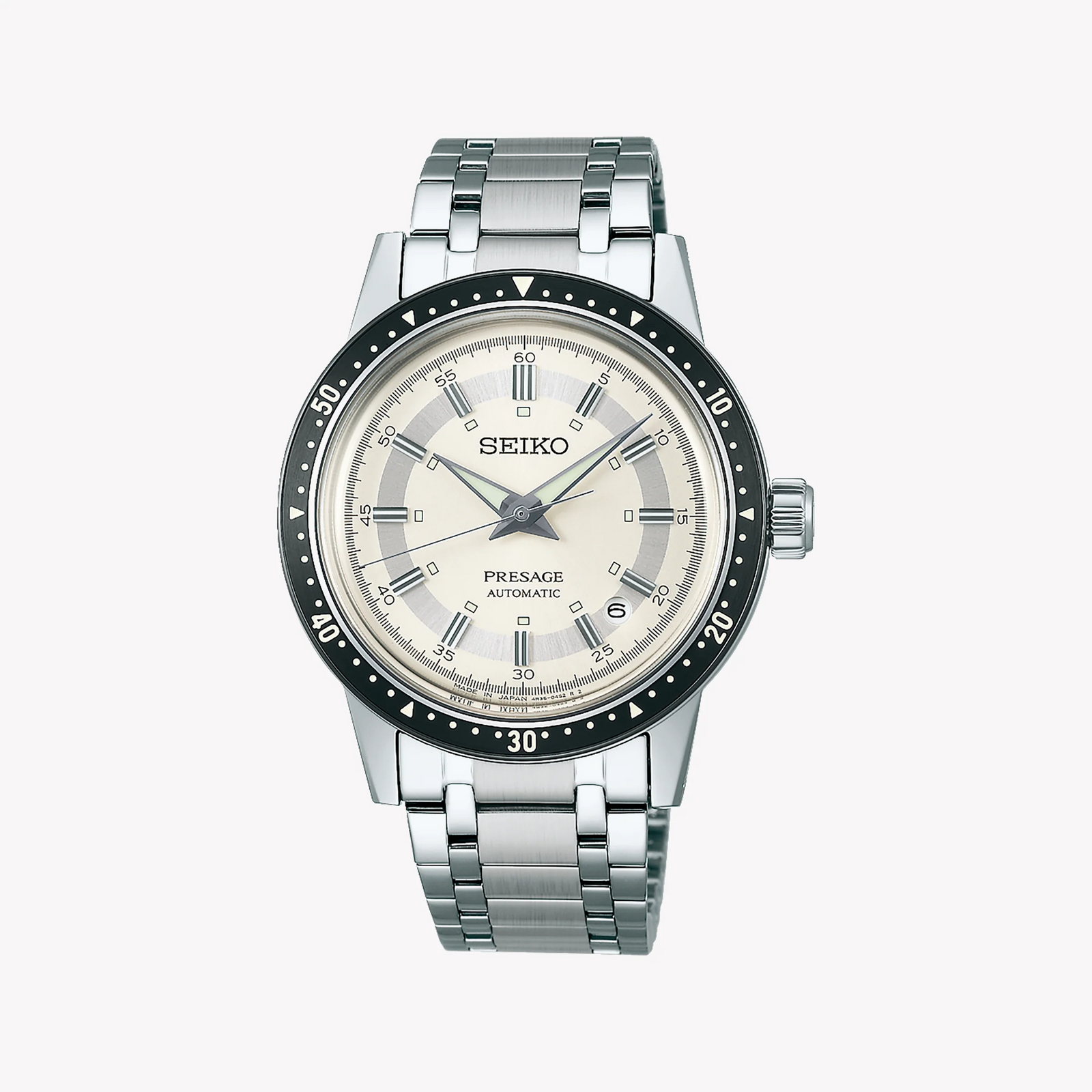 Seiko Presage SRPK61J1 Men's Automatic Watch, 39.5mm, Silver-i-Watch