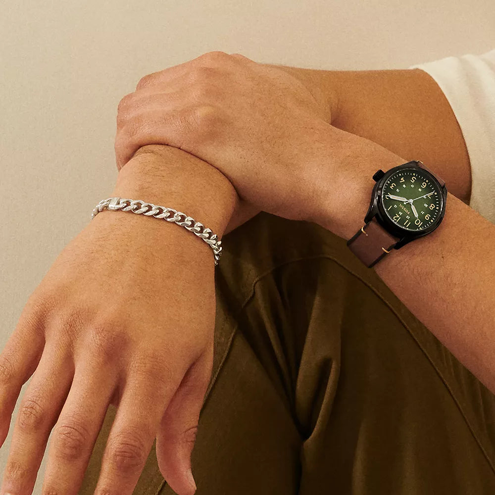 FOSSIL BQ2796 MEN'S WATCH - ELEGANT BLACK & GREEN TIMEPIECE FOR MODERN STYLE-i-Watch-5