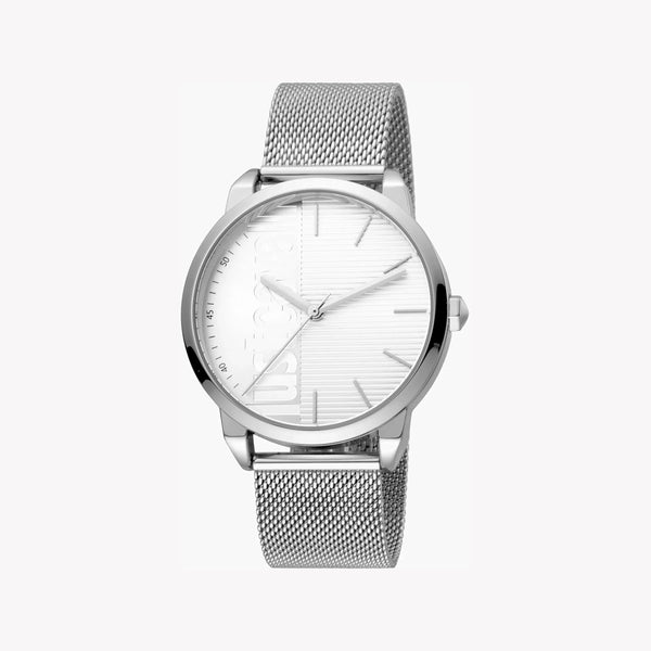 Just Cavalli Men's Silver Stainless Steel Watch, Silver Dial | Jc1g079m0045 by i-watch