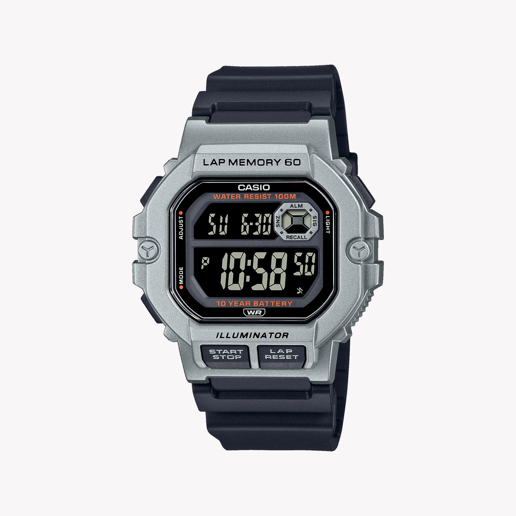 CASIO WS-1400H-1BVDF ADVENTURE READY - MEN'S RUGGED DIGITAL WATCH WITH BLACK RESIN BAND