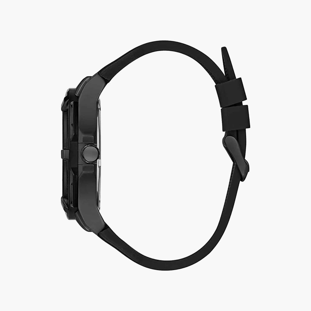Guess Watches Men's Black Silicone, Black Case | W1254g2 by i-watch