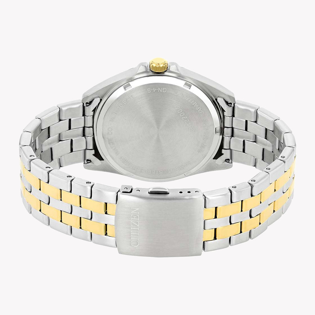 CITIZEN BI5059-50E STRIKING TIMEPIECE - MEN'S STAINLESS STEEL WATCH WITH BLACK DIAL & GOLD ACCENTS-i-Watch-6