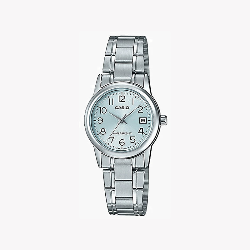 CASIO Women's Watch with Silver Brass Case and Silver Stainless Steel Band-i-Watch-3