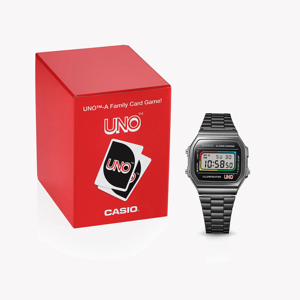 Casio Unisex Gray Resin, Stainless Steel | A168weuc-1adr by i-watch