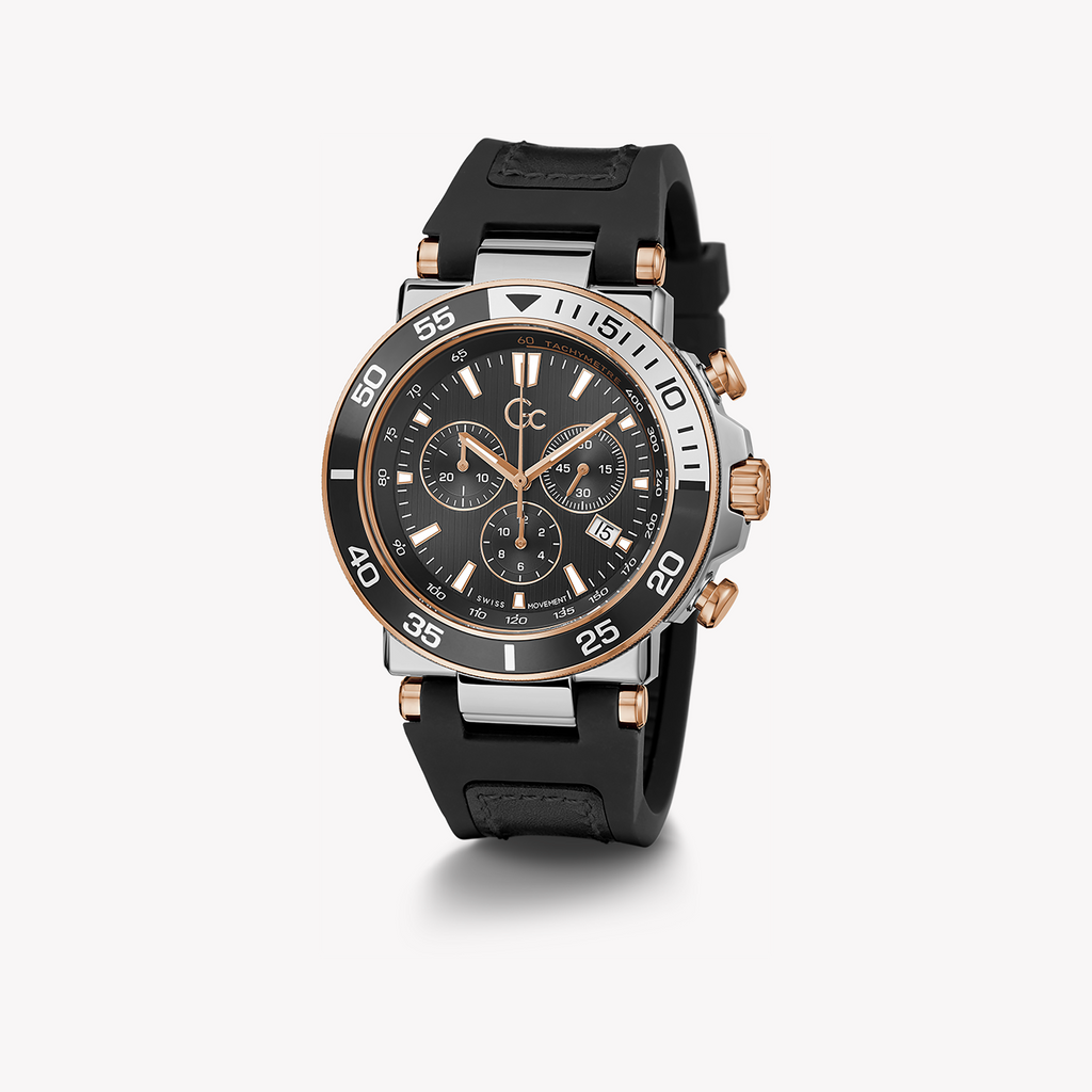 GUESS COLLECTION Z14005G2MF - MODERN MASCULINITY IN ROSE GOLD & BLACK-i-Watch-5