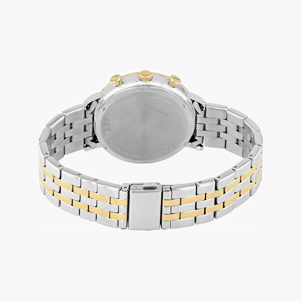 CITIZEN AN3616-75L STYLISH PRECISION - MEN'S CHRONOGRAPH WATCH WITH BLUE DIAL & STAINLESS STEEL BAND-i-Watch-3