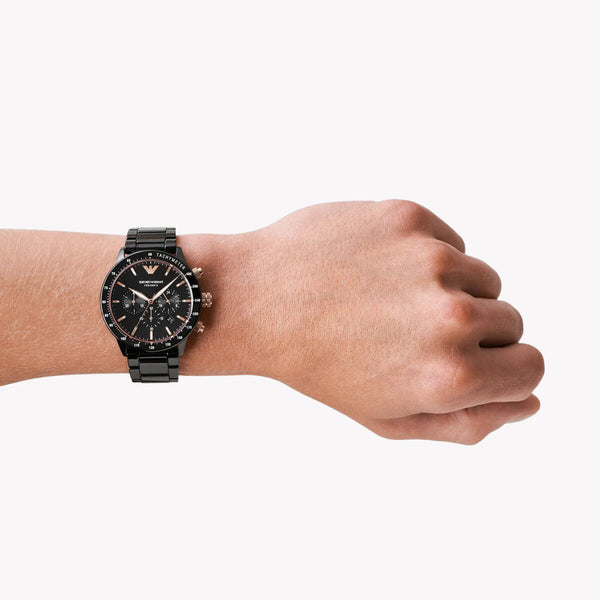 Emporio Armani Men's Black Stainless Steel Watch | Ar70002 by i-watch