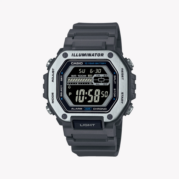 Casio Men's Black Resin Watch, Digital Display | Mwd-110h-8bvdf by i-watch