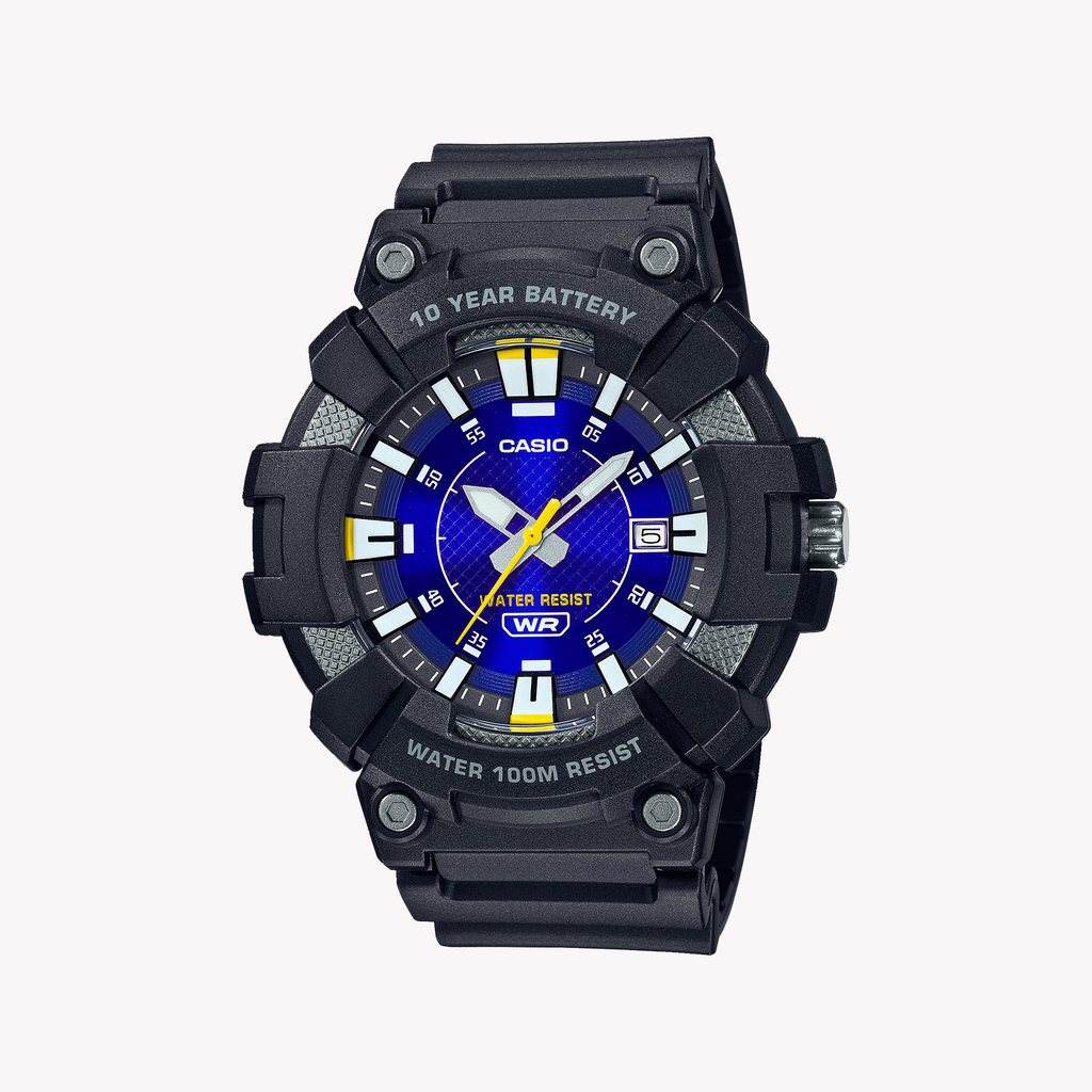 CASIO MW-610H-2AV ADVENTURER - CADRAN BLEU ÉLÉGANT ET BANDE EN RÉSINE DURABLE Montre pour homme pour chaque exploration