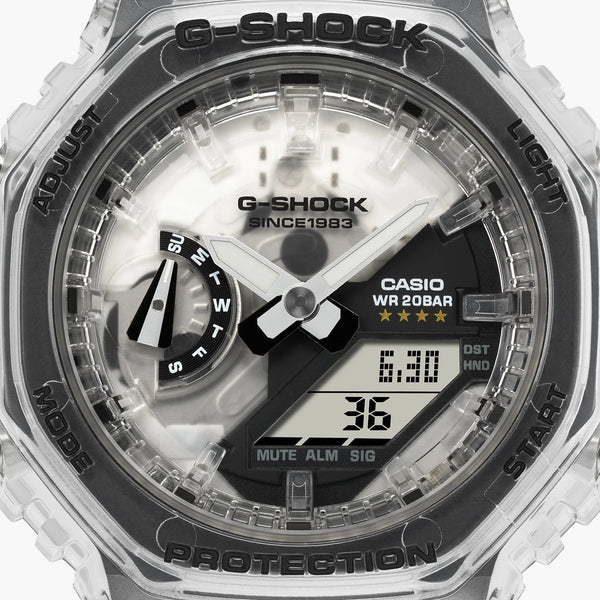 G-Shock Women's White Resin Watch, Silver Dial | Gma-S2140rx-7adr by i-watch