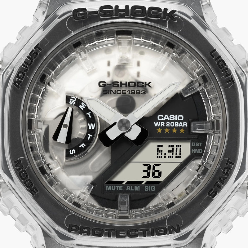 G-Shock Women's White Resin Watch, Silver Dial | Gma-S2140rx-7adr by i-watch