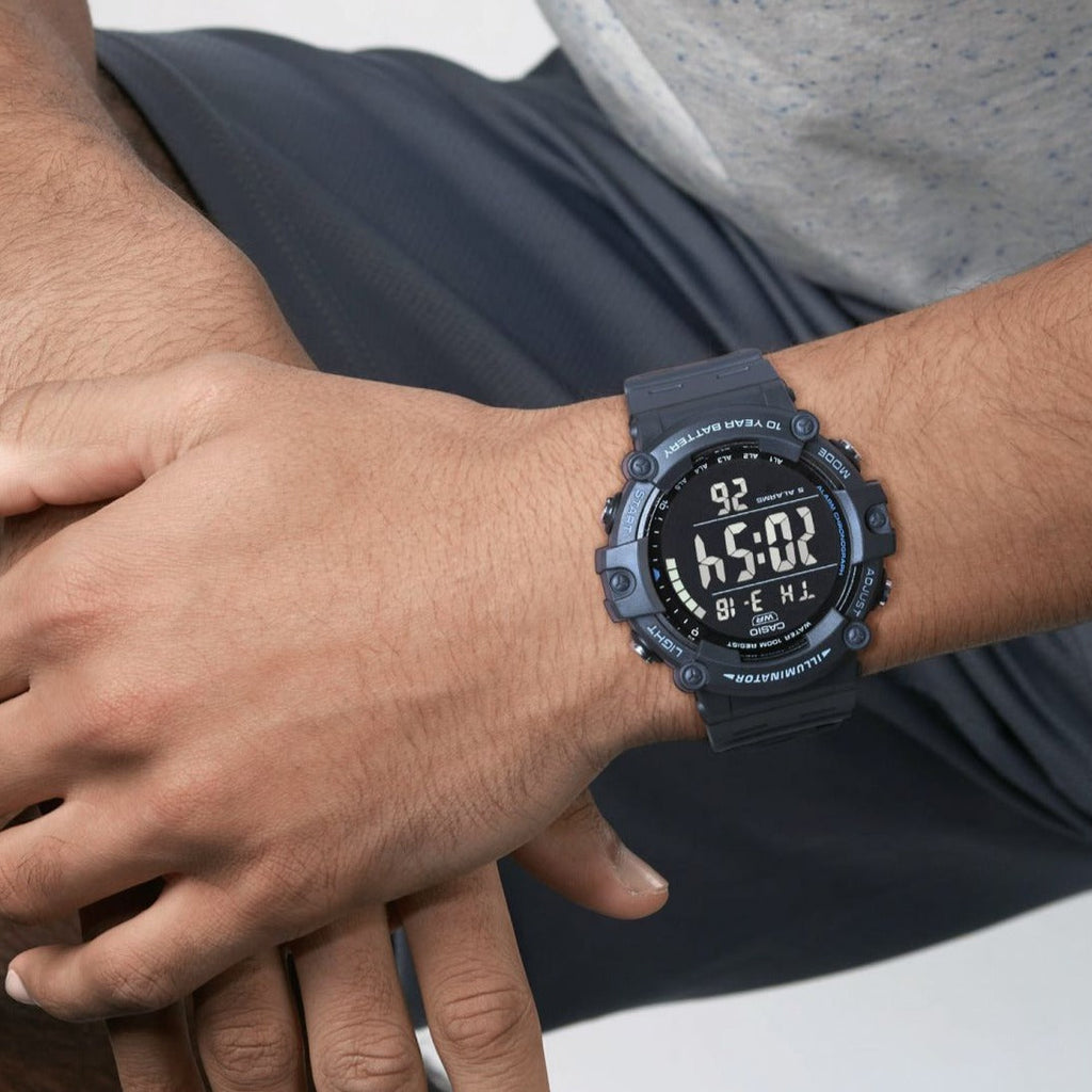 CASIO AE-1500WH-8BV ADVENTURER - SPORTY DIGITAL WATCH WITH BLACK RESIN BAND & BOLD DISPLAY-i-Watch-6