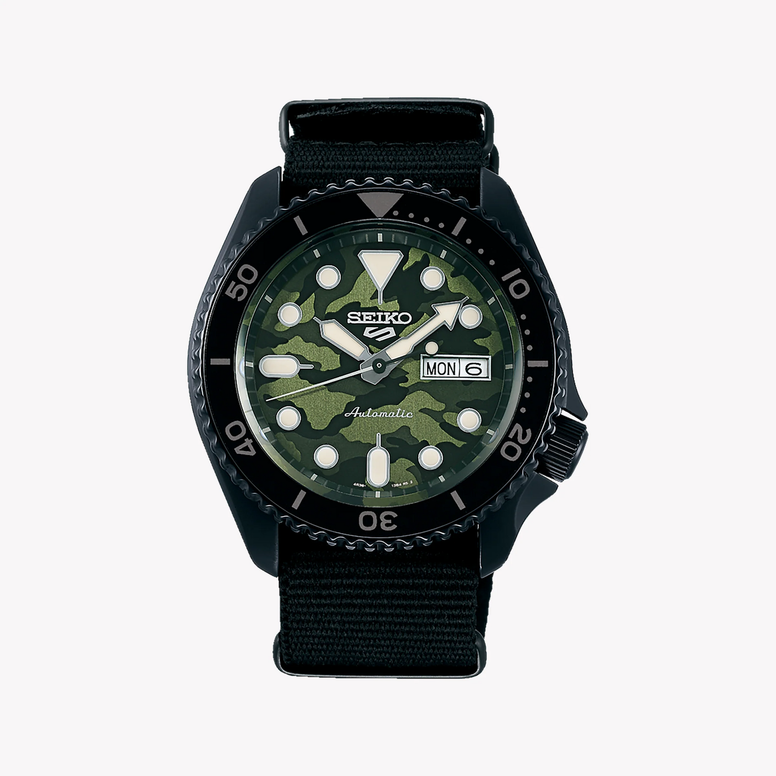 Seiko Men's Black Automatic Watch, Nylon Band | Srpj37k1 by i-watch