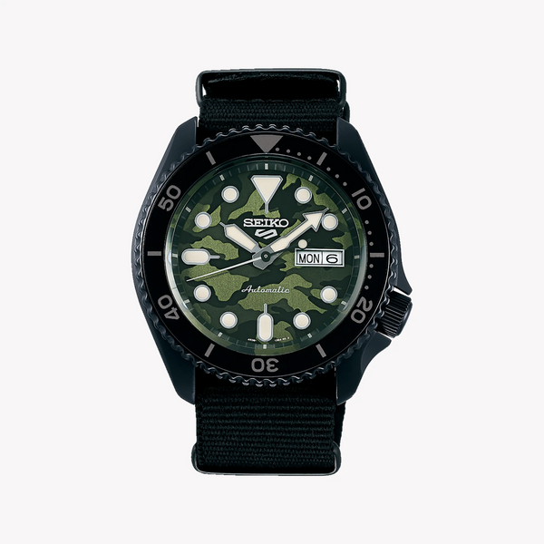Seiko Men's Black Automatic Watch, Nylon Band | Srpj37k1 by i-watch