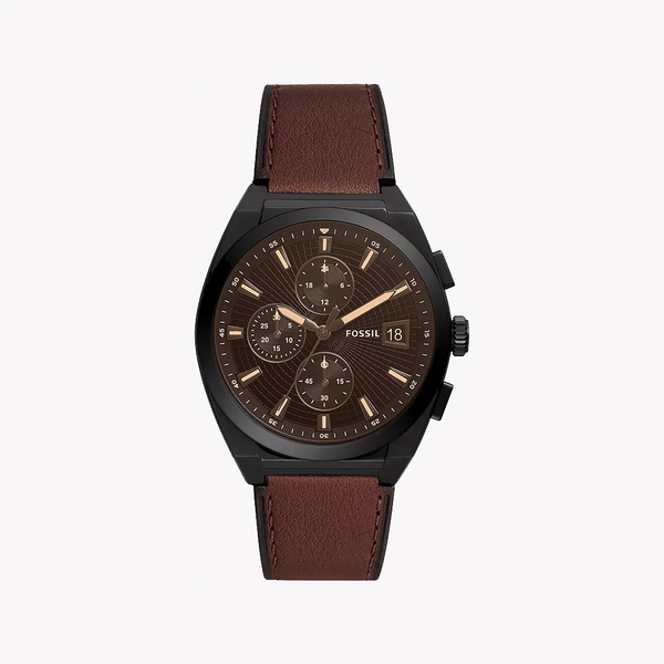 Fossil Men's Brown Stainless Steel Watch, Black Dial | Fs5798 by i-watch