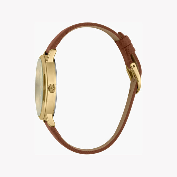 Just Cavalli Women's Brown Leather Watch, Champagne Dial | Jc1l117l0025 by i-watch