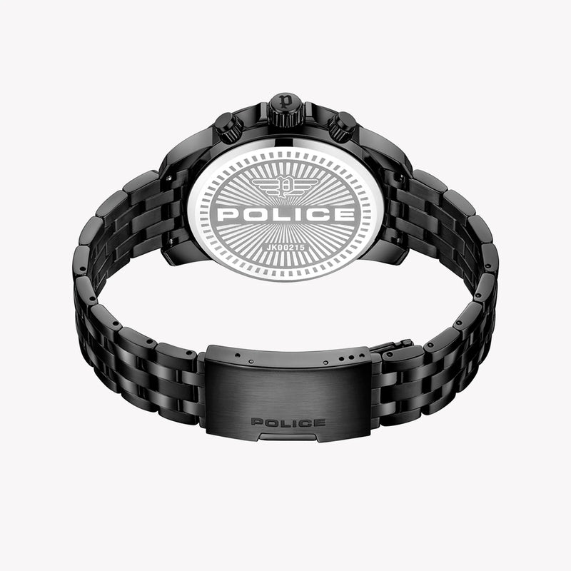 Police Men's Black Stainless Steel Watch, Black Dial | Pewjk0021504 by i-watch
