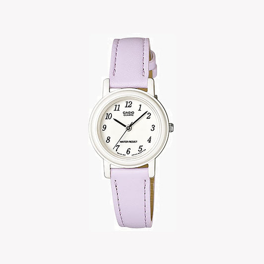 Montre Casio LQ-139L-6B analogique blanche pour femme