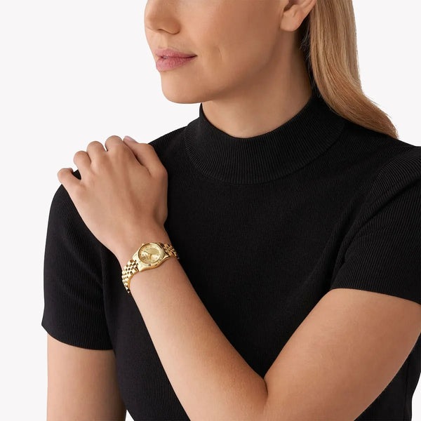 Michael Kors Women's Gold Stainless Steel Watch, Gold Dial | Mk4741 by i-watch