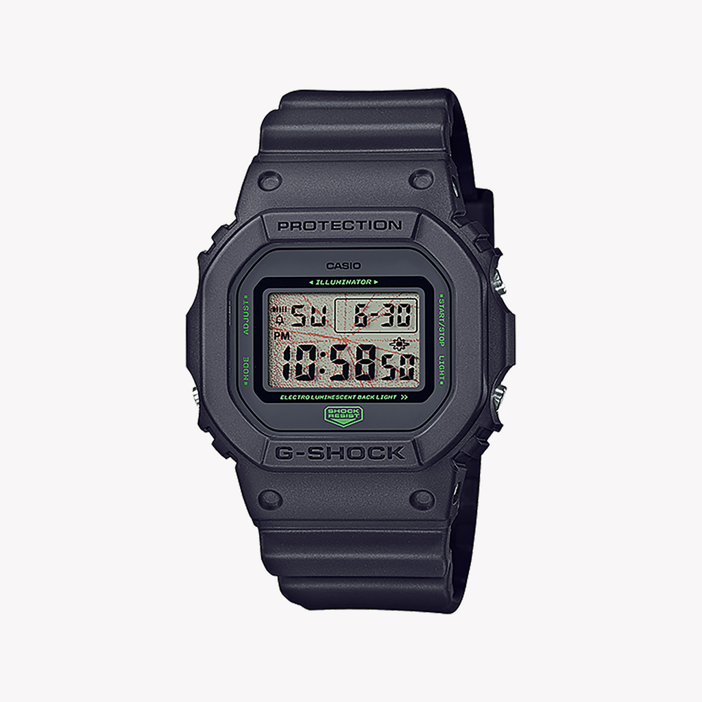 CASIO G-SHOCK DW-5600MNT-1DR ADVENTURE - ARTISTIC BLACK RESIN MEN'S WATCH