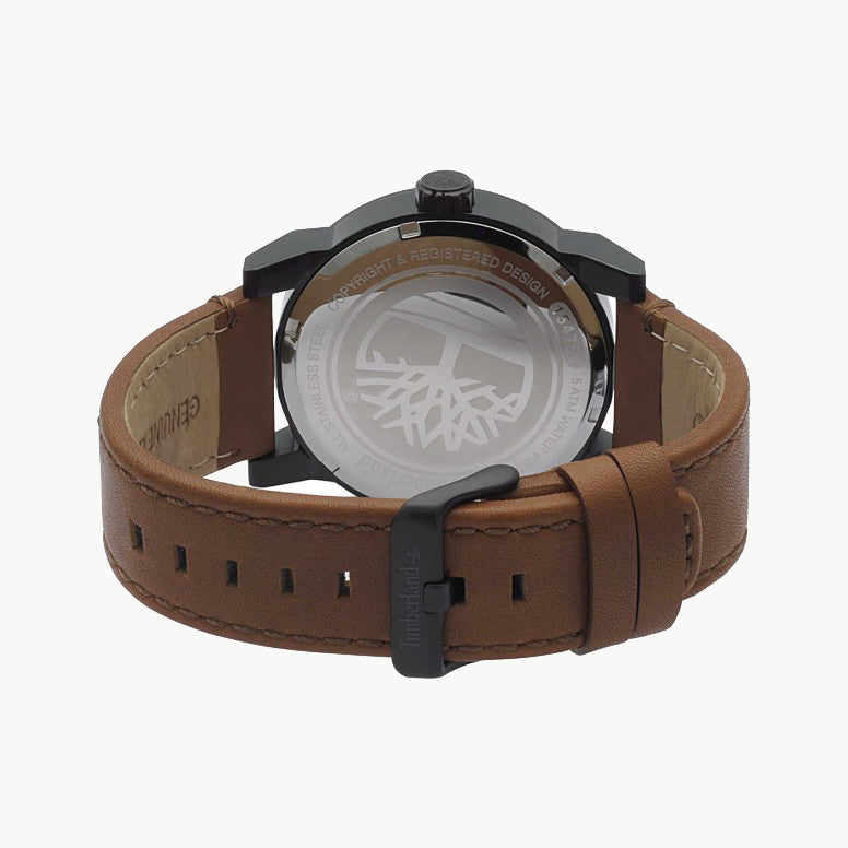 TIMBERLAND TBL15475JSB02 ADVENTURE-READY - MEN'S RUGGED TIMEPIECE WITH LEATHER BAND