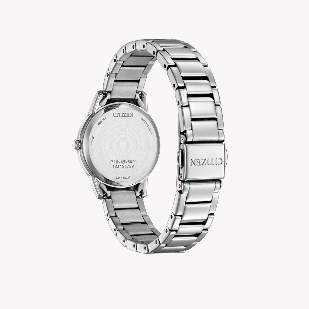 CITIZEN FE1241-71X - ELEGANT MODERNITY - Women's Silver Stainless Steel Watch with Light Green Dial-i-Watch-2