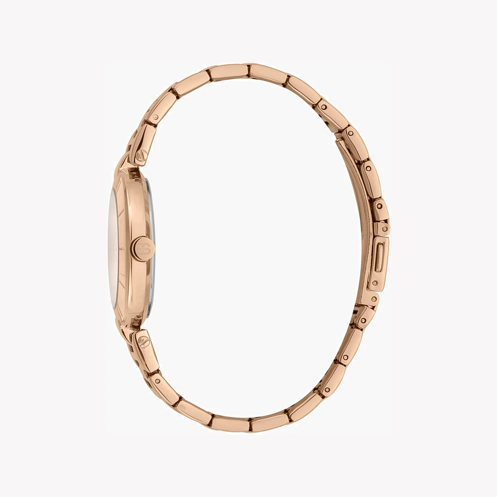 Esprit Women's Rose Gold Stainless Steel Watch, Silver Dial | Es1l086m0025 by i-watch