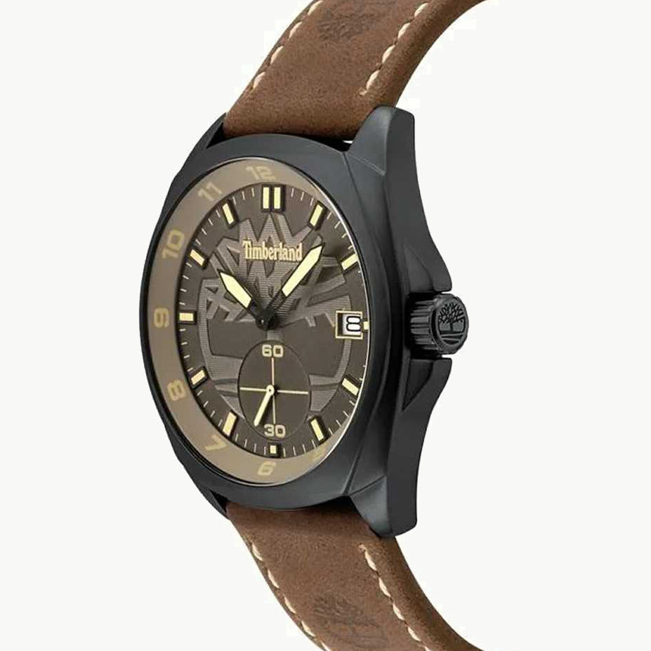 TIMBERLAND TBL15354JSB79 BLACK RUGGED ADVENTURE - MEN'S LEATHER BAND WATCH-i-Watch-3