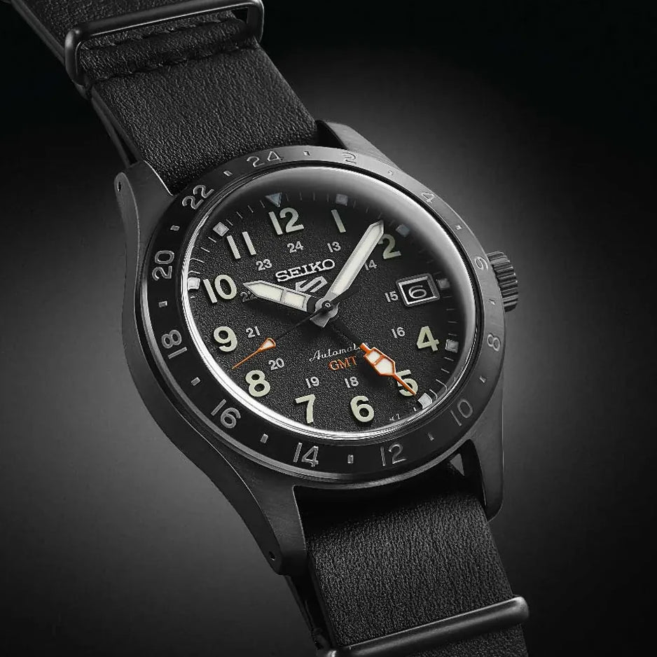 SEIKO 5 SSK025K1 Automatic Watch for Men - All-Black Design-i-Watch-2