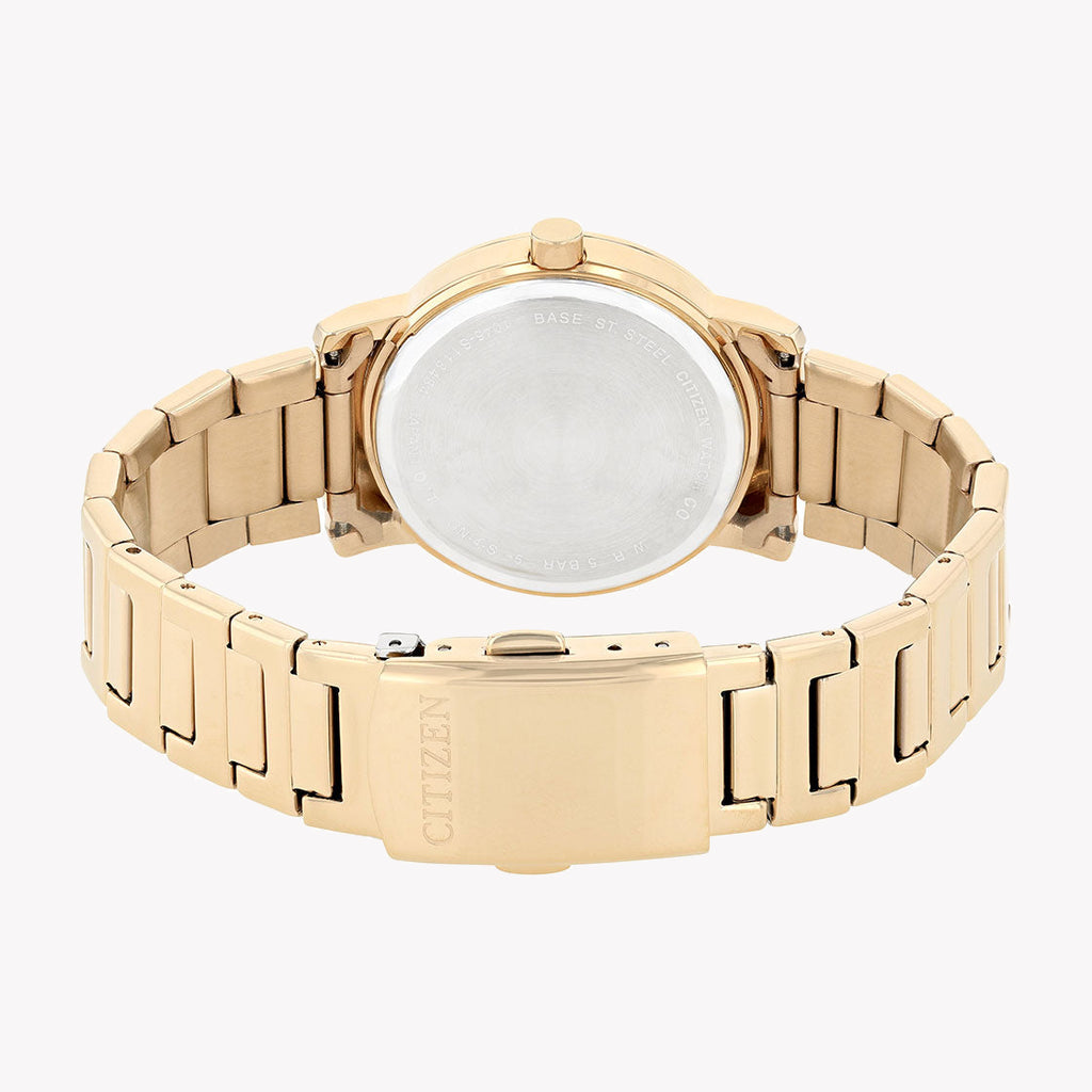 CITIZEN EQ9063-55X - ELEGANT TIMEPIECE FOR THE MODERN WOMAN with Gold Stainless Steel & Brown Dial-i-Watch-5