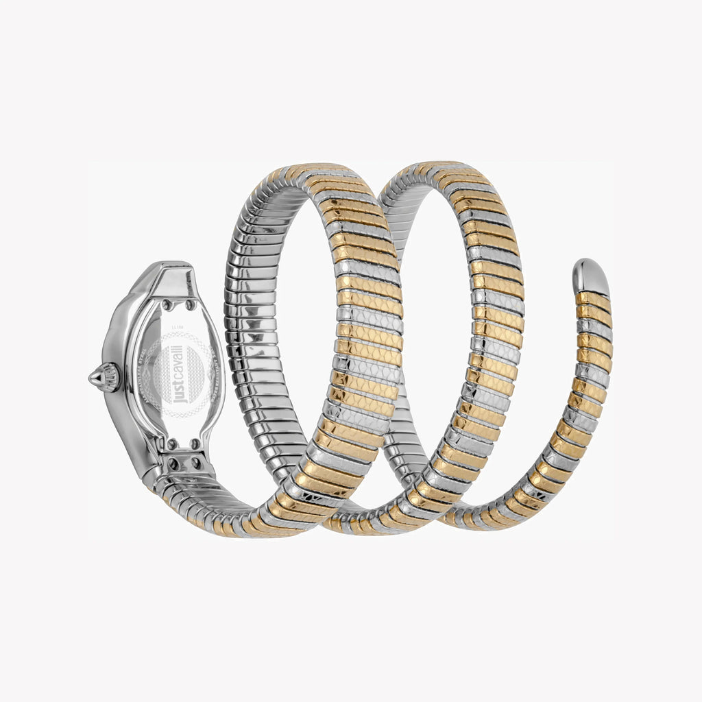 JUST CAVALLI Women's Watch with Silver Stainless Steel Case and Silver & Gold Stainless Steel Band-i-Watch-3