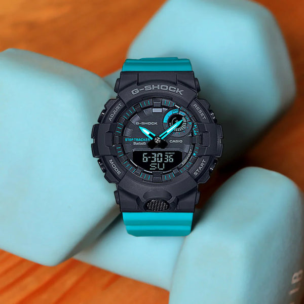 G-Shock Gma-B800sc-1a2dr - Feminine Powerhouse: Sporty Black & Blue Women's Watch by i-watch
