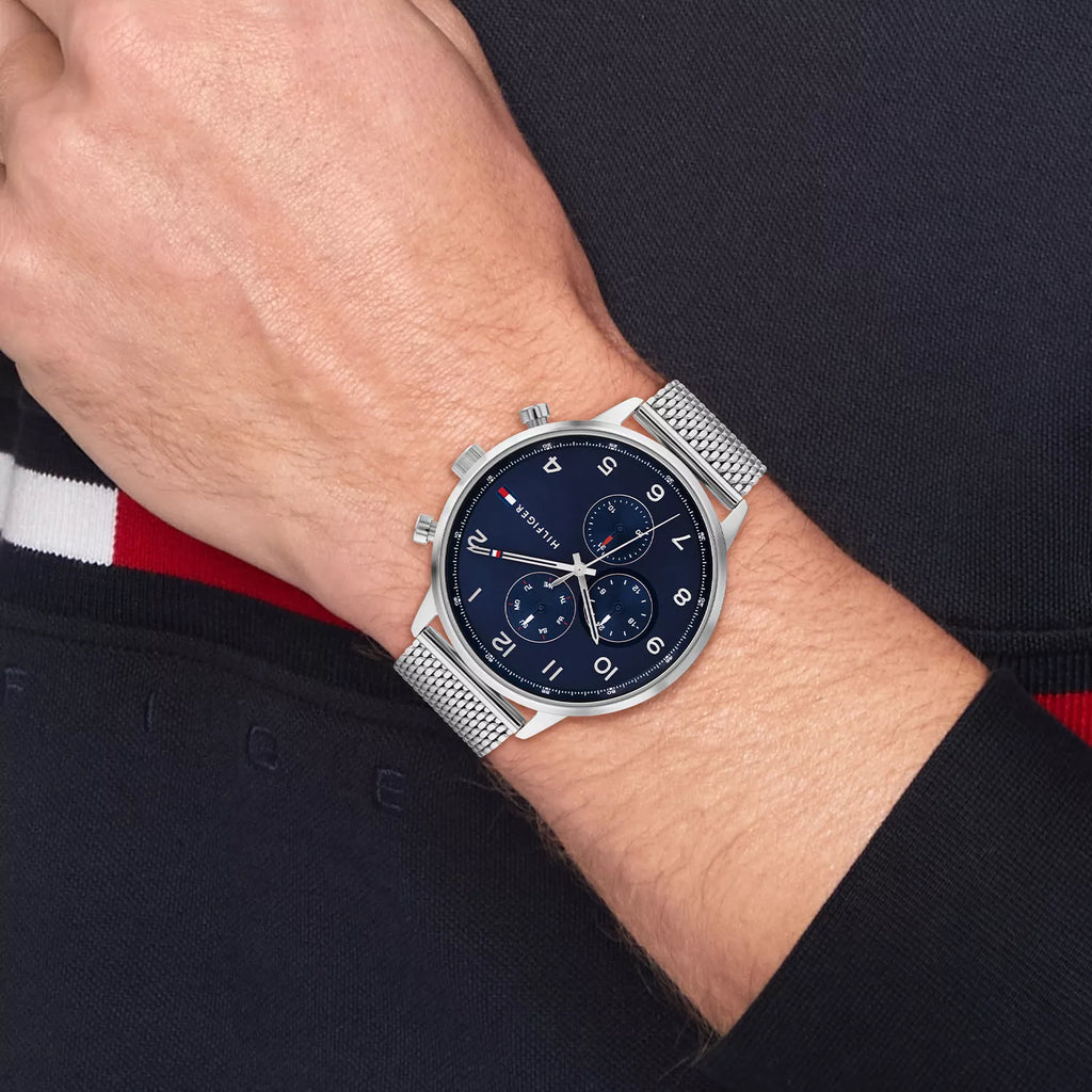 TOMMY HILFIGER 1692191 - BOLDLY SOPHISTICATED MEN'S WATCH IN STAINLESS STEEL & BLUE DIAL-i-Watch-4