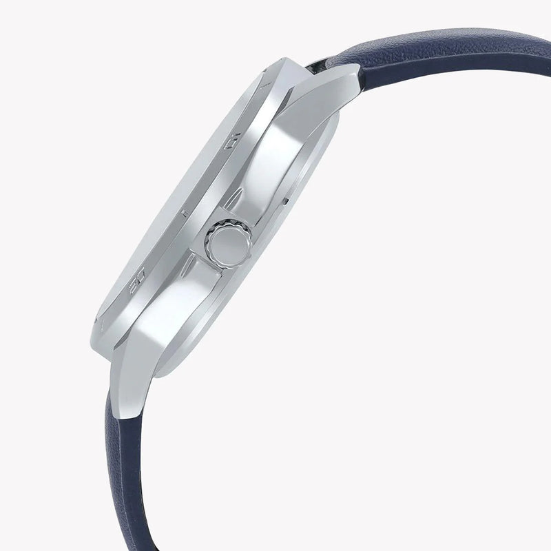 MTP-V004L-2BUDF - TIMELESS ELEGANCE: CLASSIC BLUE DIAL MEN'S WATCH WITH LEATHER STRAP-i-Watch-4