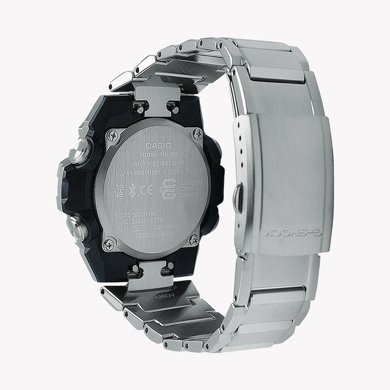 G-Shock Men's Stainless Steel Watch, Silver | Gst-B400d-1adr by i-watch